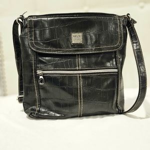 Relic croc print crossbody bag